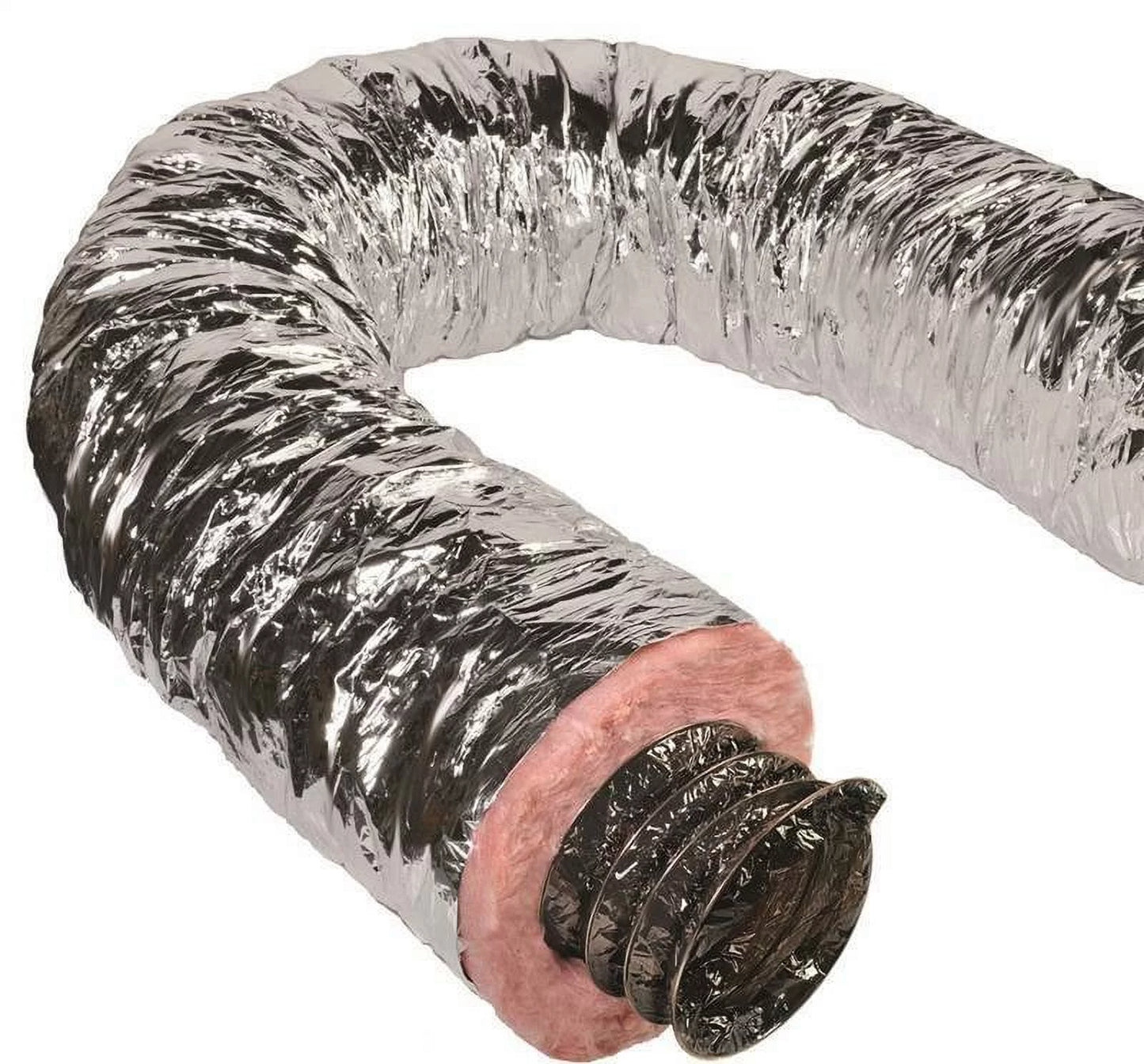 14" Silver or Grey Flex QuietFlex Insulated Flexible Duct R6 25'